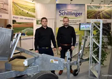 Denis Nitsch and Tobias Kiss of the company Schillinger. The company primarily supplies modern irrigation systems.